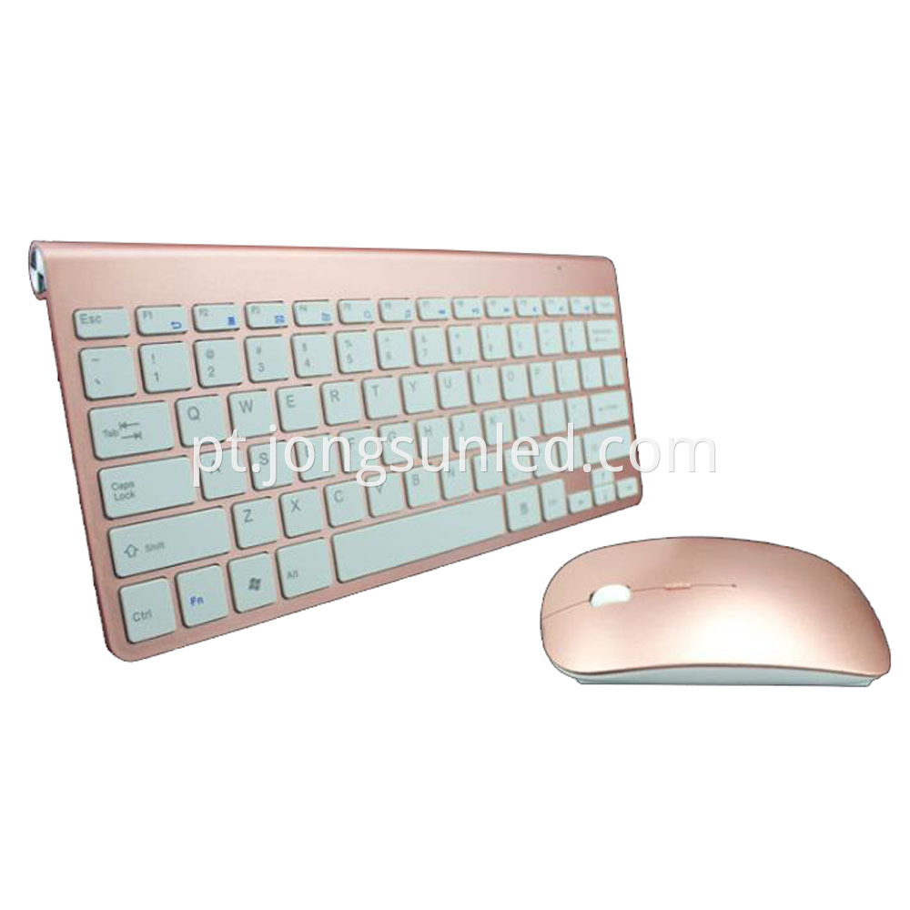 Rose Gold Mouse Keyboard 1